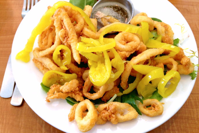 photo of calamari from Evelyn's Drive-In, Tiverton, RI
