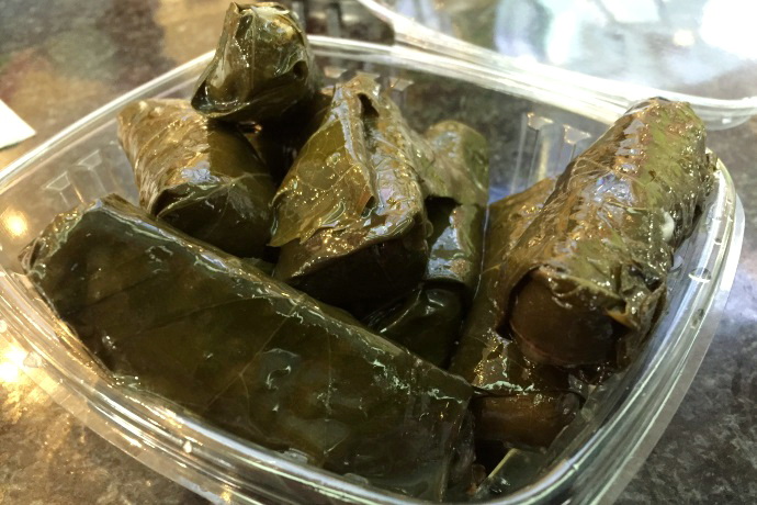 photo of stuffed grape leaves from Farm Grill and Rotisserie, Newton, MA