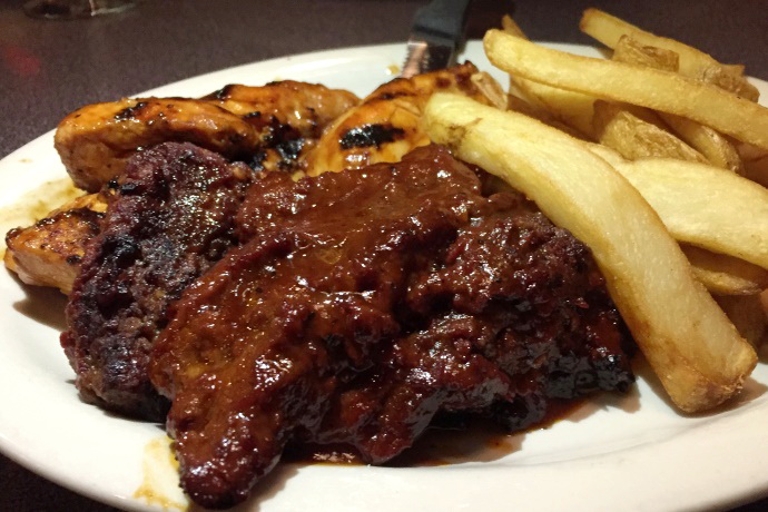 photo of steak tips and turkey tips from Tommy Floramo's, Chelsea, MA