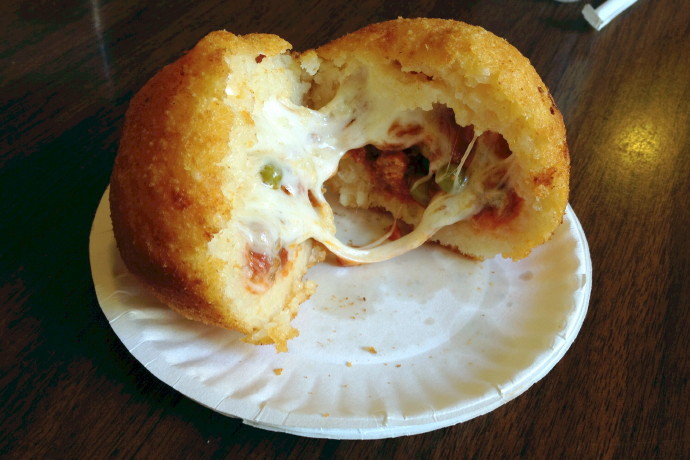 photo of arancini from Galleria Umberto, Boston, MA