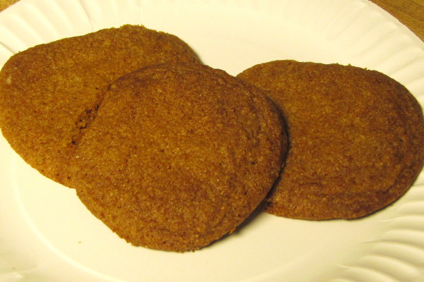 photo of homemade ginger molasses cookies