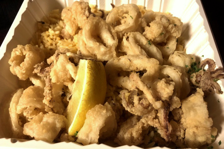 photo of calamari from Greek Corner, Cambridge, MA