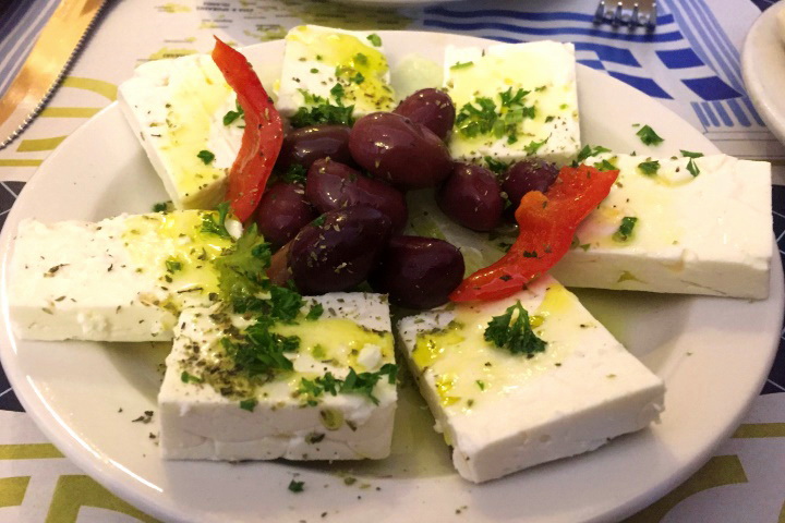 photo of feta and olives from Greek Corner, Cambridge, MA