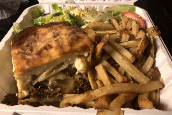 photo of pastitsio from Greek Corner, Cambridge, MA