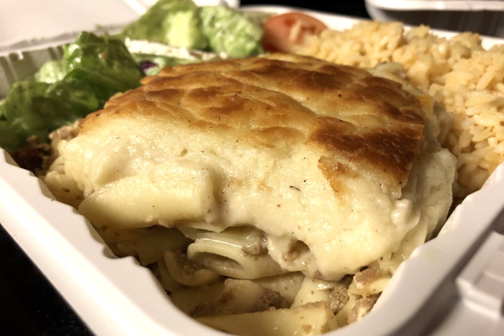 photo of pastitsio from Greek Corner, Cambridge, MA