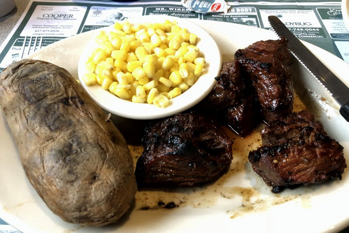 photo of steak tips from Grumpy White's, Quincy, MA