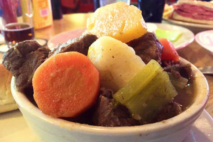 photo of beef stew from the Hillside Pub, Canton, MA