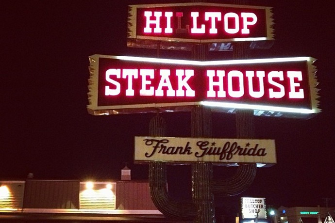 photo of the now-closed Hilltop Steak House in Saugus, MA