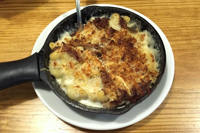 photo of macaroni and cheese with braised pork from Jack's Abby, Framingham, MA