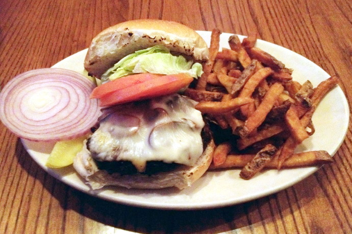 photo of a burger from Joe Sent Me, Cambridge, MA