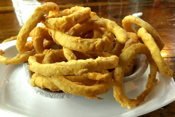 photo of onion rings from Johnson's Drive-In, Groton, MA