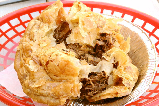 photo of beef stew pie from KO Pies at the Shipyard, East Boston, MA