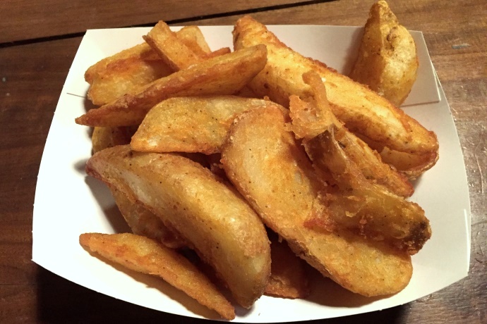 photo of potato wedges from KO Pies at the Shipyard, East Boston, MA