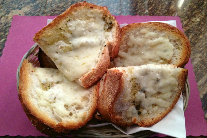 photo of garlic bread from Kelley Square Pub, East Boston, MA