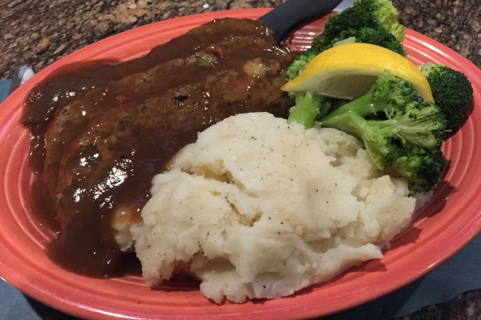 photo of meatloaf from Kelley Square Pub, East Boston, MA