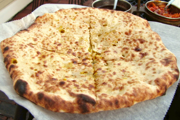 photo of cheese naan from Khushboo, Lexington, MA