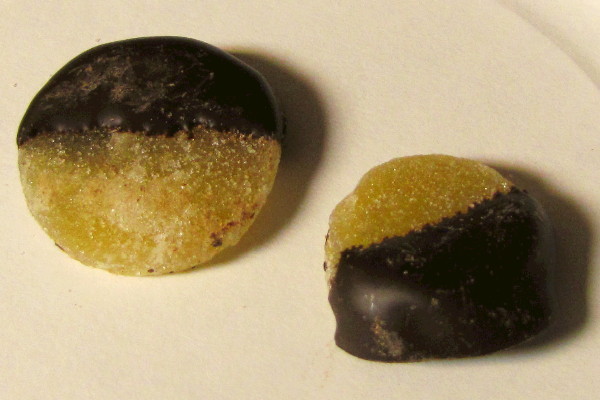 photo of chocolate-dipped ginger from L.A. Burdick, Cambridge, MA