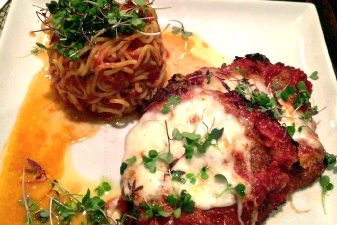 photo of chicken parmigiana from L'Impasto, Cambridge, MA