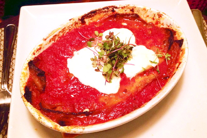 photo of eggplant parmigiana from L'Impasto, Cambridge, MA