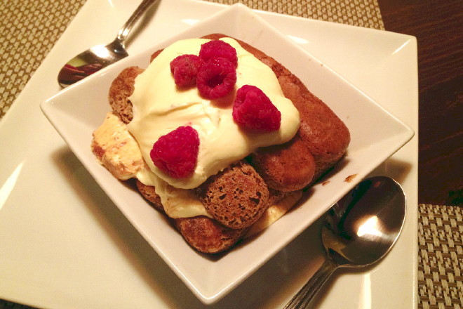 photo of wild berry tiramisu from L'Impasto, Cambridge, MA