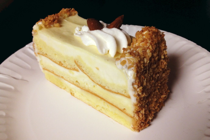 photo of an amaretto bar from La Cascia's Bakery, Medford, MA