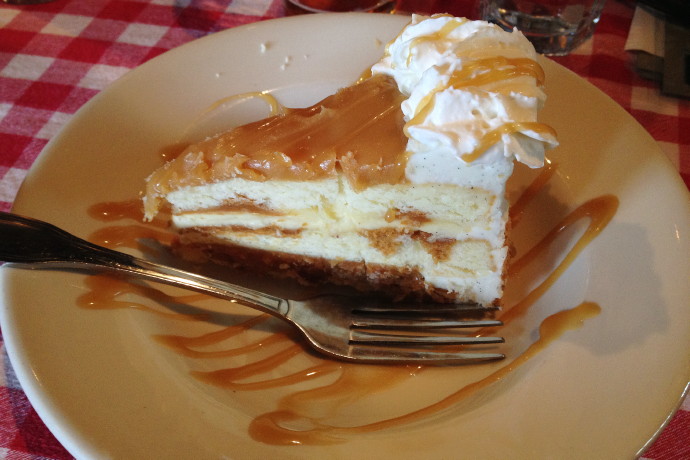 photo of salted caramel cake from Land Ho!, Orleans, MA