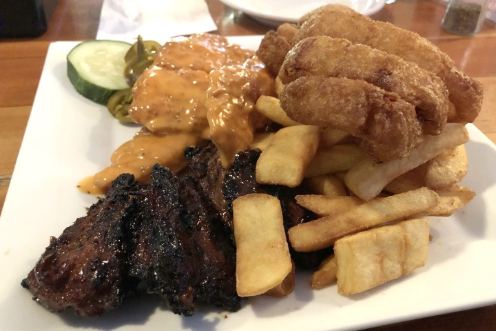 photo of Steak Tips and Tenders Combo Plate from Lazy Dog Sports Bar, Lynn, MA
