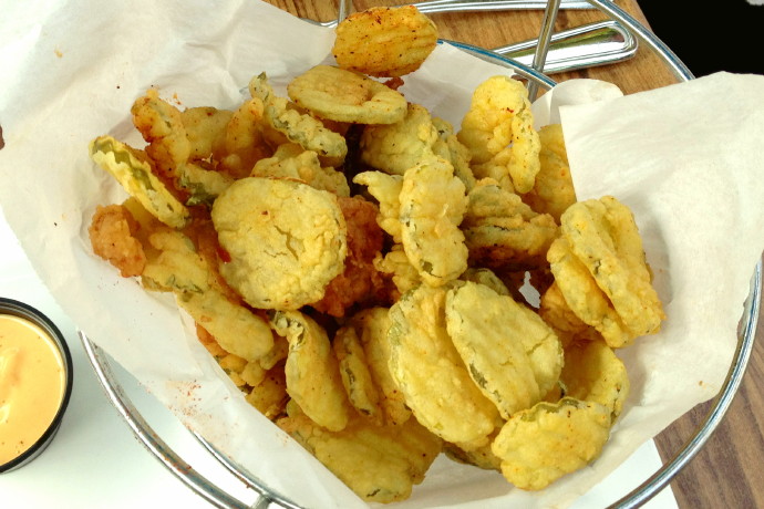 photo of fried pickles from The Ledge, Dorchester, MA