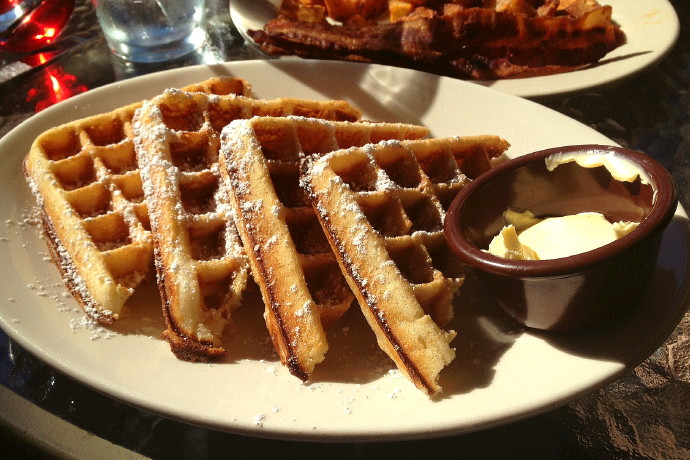 photo of waffles from Leggos, Holbrook, MA