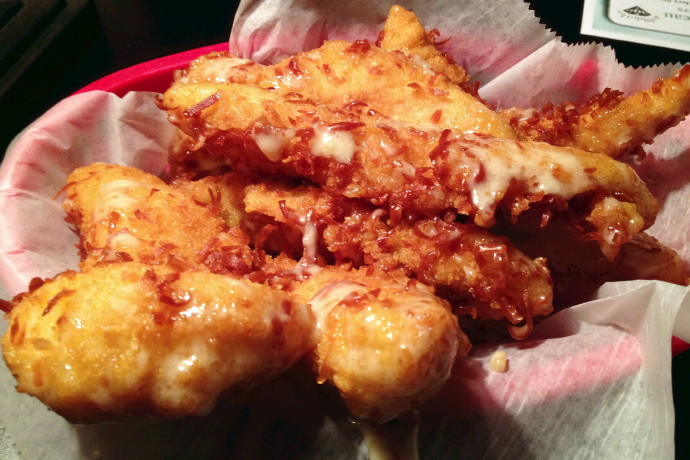 photo of coconut chicken tenders from Louis, Quincy, MA