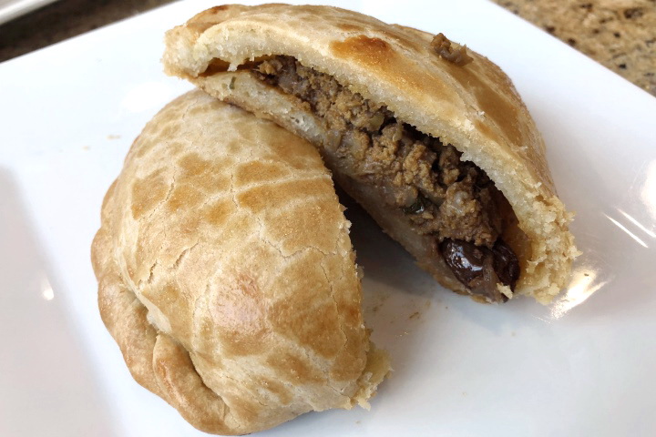 photo of Peruvian empanada from Machu Chicken, Somerville, MA