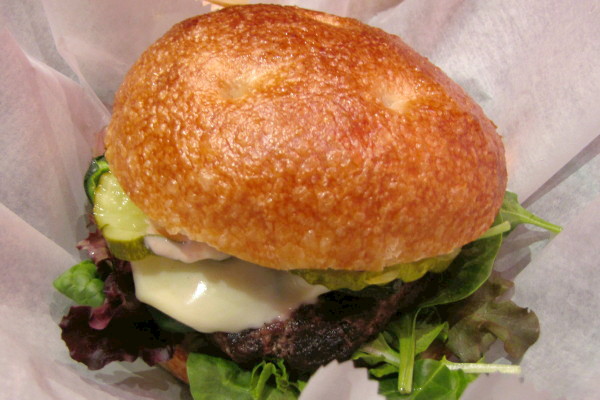 photo of poblano burger from The Madrona Tree, Arlington, MA