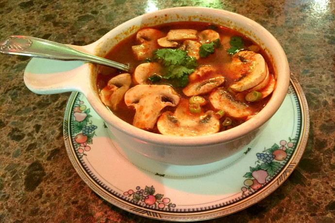 photo of tom yum soup from Mango II, Tewksbury, MA