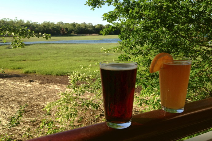 photo of the porch view at Marshside Restaurant, Dennis, MA