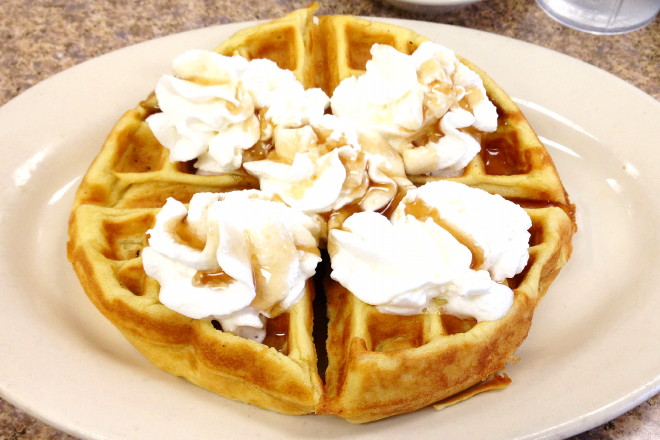 photo of waffle from McKay's Breakfast and Lunch, Quincy, MA