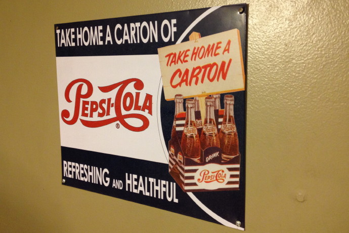 photo of a Pepsi sign at McKenna's Cafe in Dorchester, MA