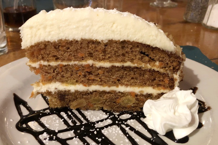 photo of carrot cake from Mezzo Mare, Hull, MA