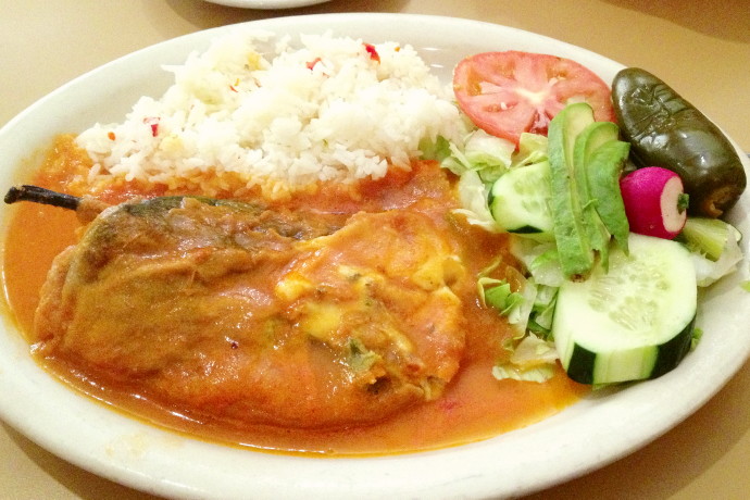 photo of chiles rellenos de queso from Mi Pueblito, East Boston, MA