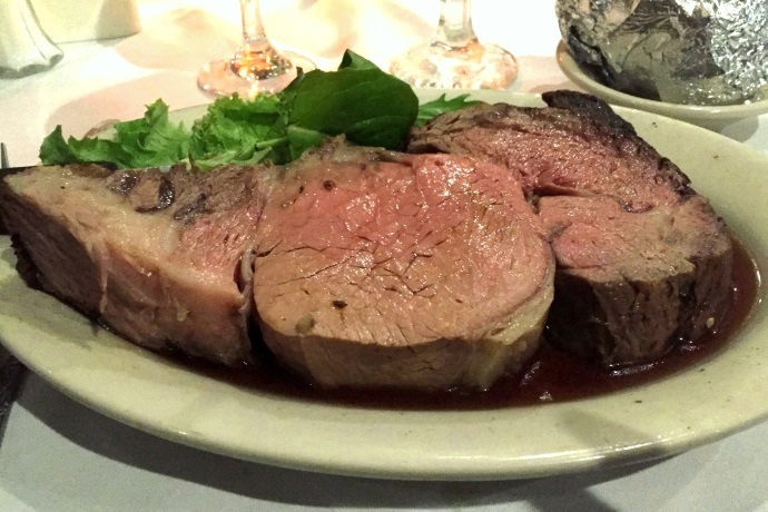 photo of prime rib from Monponsett Inn, Halifax, MA
