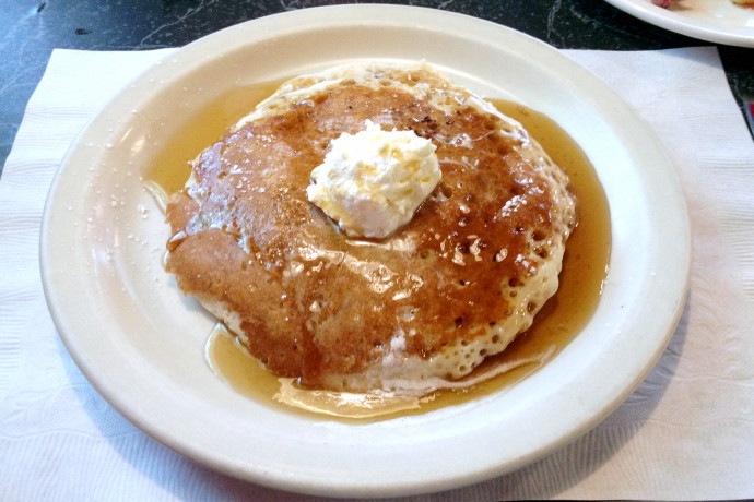 photo of pancakes from Mul's Diner, South Boston, MA