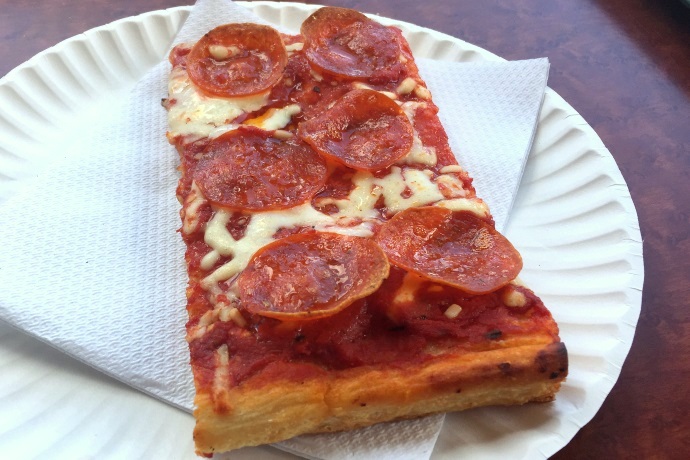 photo of pepperoni pizza from Napoli Pizza and Subs, Lawrence, MA