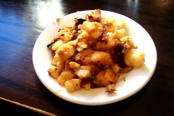 photo of home fries from Olympian Diner and Restaurant, Braintree, MA