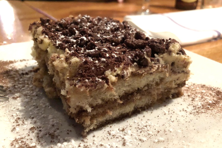 photo of tiramisu from Out of the Blue, Somerville, MA