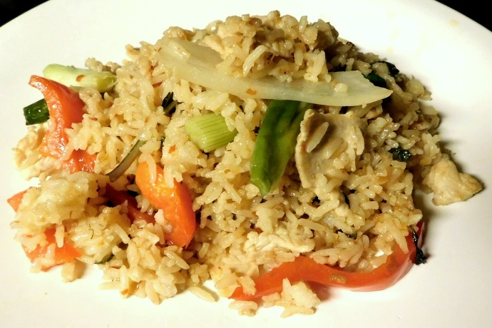photo of spicy chicken fried rice from Patou Thai, Belmont, MA