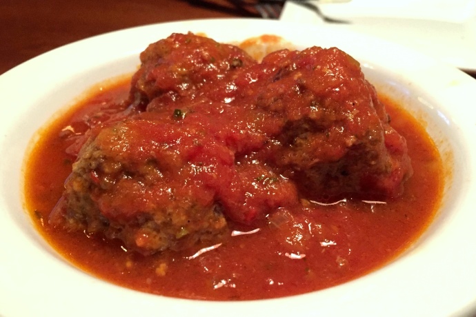 photo of meatballs from the Pearl Street Station Restaurant, Malden, MA