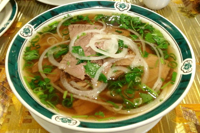 photo of brisket and flank pho from Pho So 1, Randolph, MA