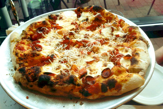 photo of pepperoni pizza from Picco, Boston, MA
