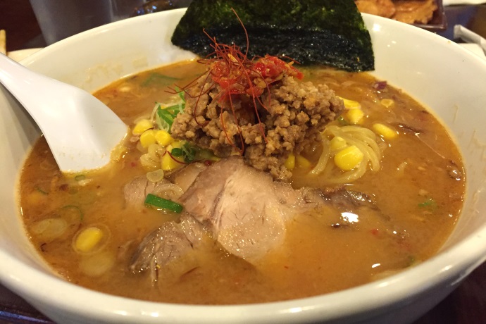 photo of spicy miso ramen from Pikaichi, Allston, MA