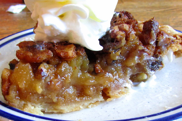 photo of maple walnut pie from the Putney Diner, Putney, VT