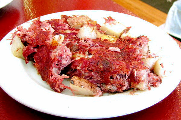 photo of corned beef hash from Renee's Cafe, Somerville, MA